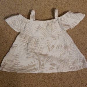 Toddler off shoulder shirt